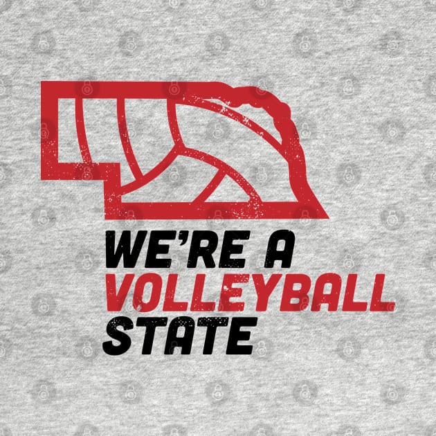 Nebraska We're A Volleyball State by Commykaze